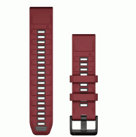 QuickFit® 22 Watch Bands, Marsala/Graphite Silicone - 010-13392-06 - Garmin